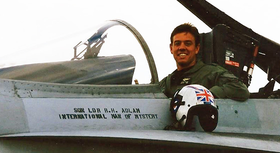 Rob Adlam in the Cockpit